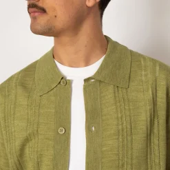 Thor S/S Cardigan 6584 - Evergreen