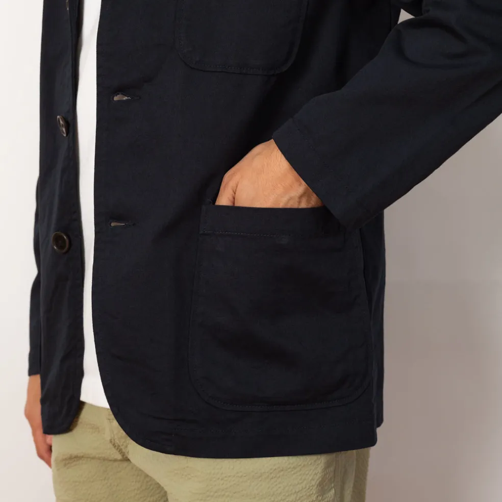Three Button Jacket - Navy