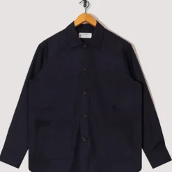 Travail Overshirt - Navy Tropical Wool