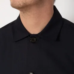 Travail Overshirt - Navy Tropical Wool