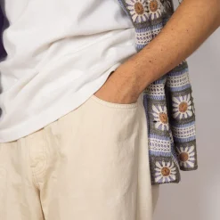 Tuck Belted Pants - Ecru