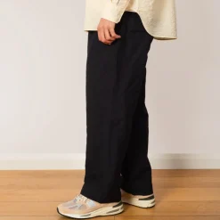 Tumbler Single Pleated Wide Pants - Navy