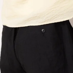 Tumbler Single Pleated Wide Pants - Navy