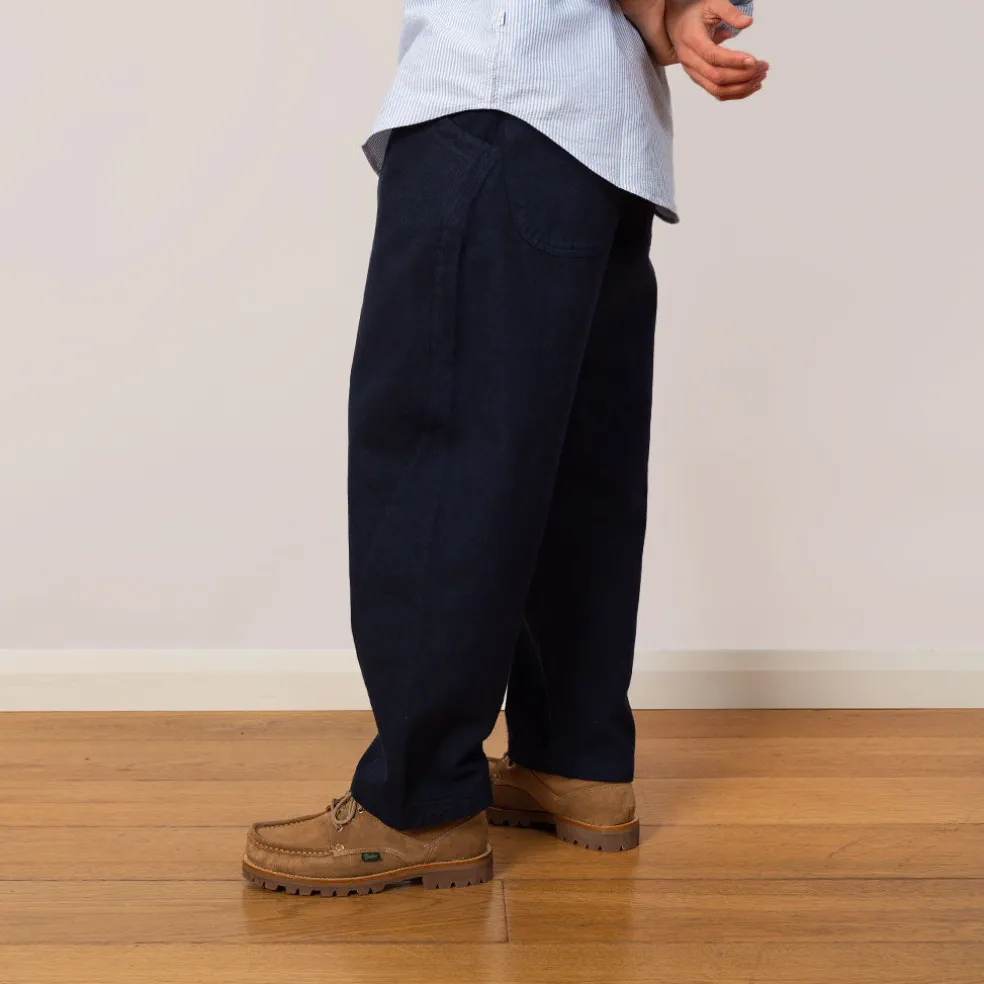 Twisted Trouser - Navy