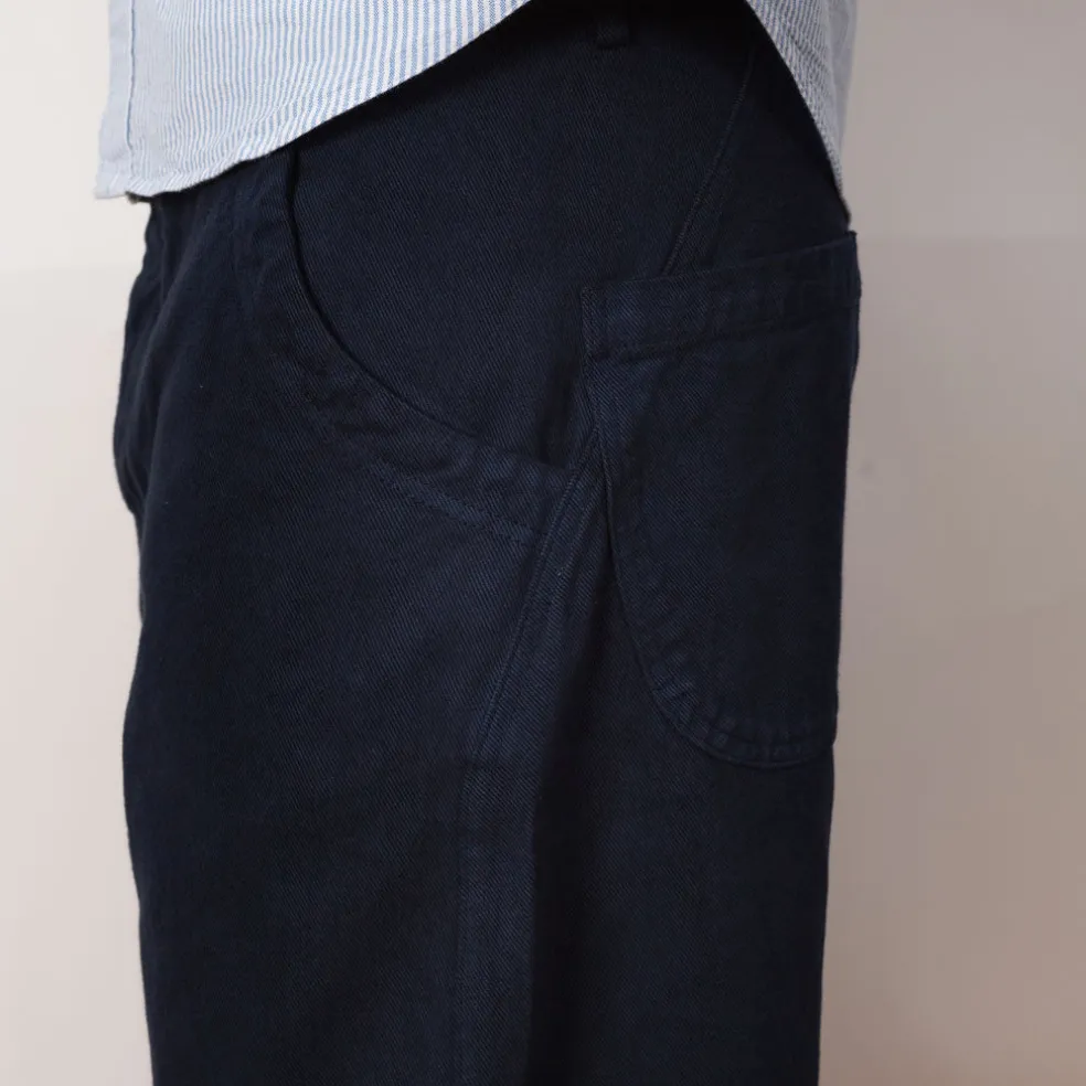 Twisted Trouser - Navy