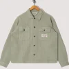 Waffle Button Front Shirt - Stone