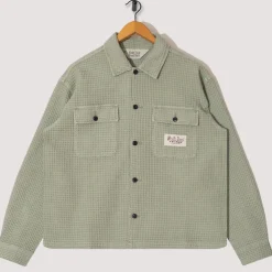 Waffle Button Front Shirt - Stone