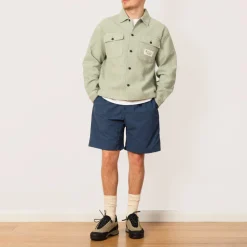 Waffle Button Front Shirt - Stone