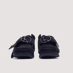 Wallabee Strap Lo - Black Suede
