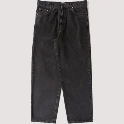 Wide 5 Jean - Washed Black Denim