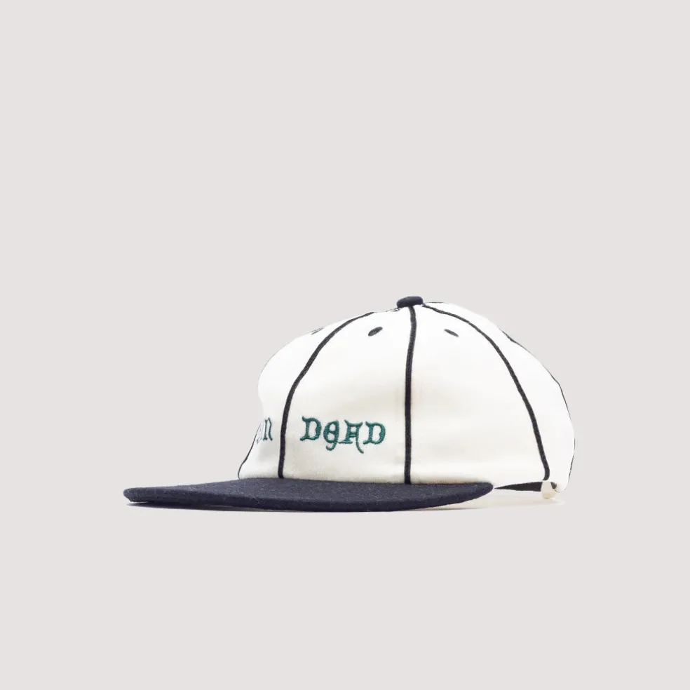 Wool Flannel 8 Panel Hat - Natural