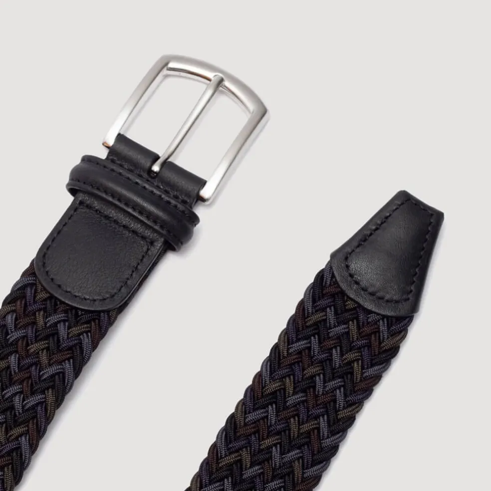 Woven Belt - Dark Navy Multi