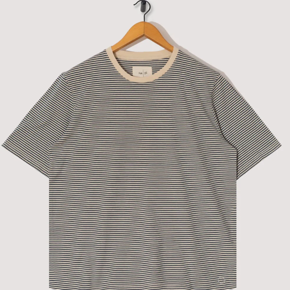 1x1 Stripe Tee - Deep Green