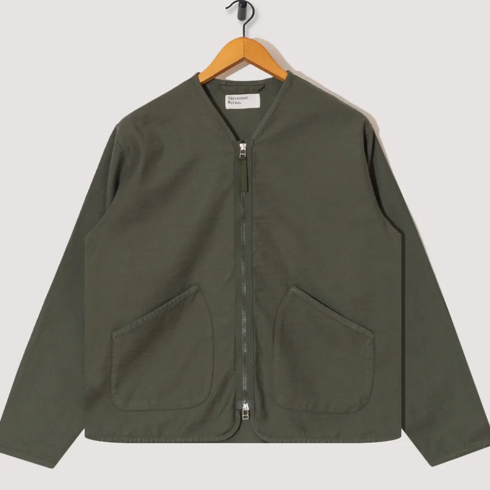 Zip Liner Jacket - Olive