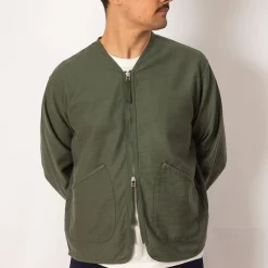 Zip Liner Jacket - Olive