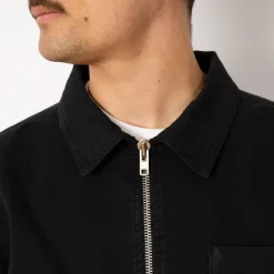 Zip Shirt - Washed Black Duck