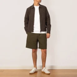 Zip Uniform Jacket - Navy Japanese Seersucker