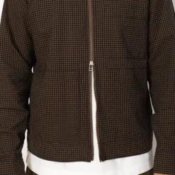 Zip Uniform Jacket - Navy Japanese Seersucker