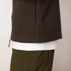 Zip Uniform Jacket - Navy Japanese Seersucker