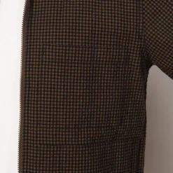 Zip Uniform Jacket - Navy Japanese Seersucker